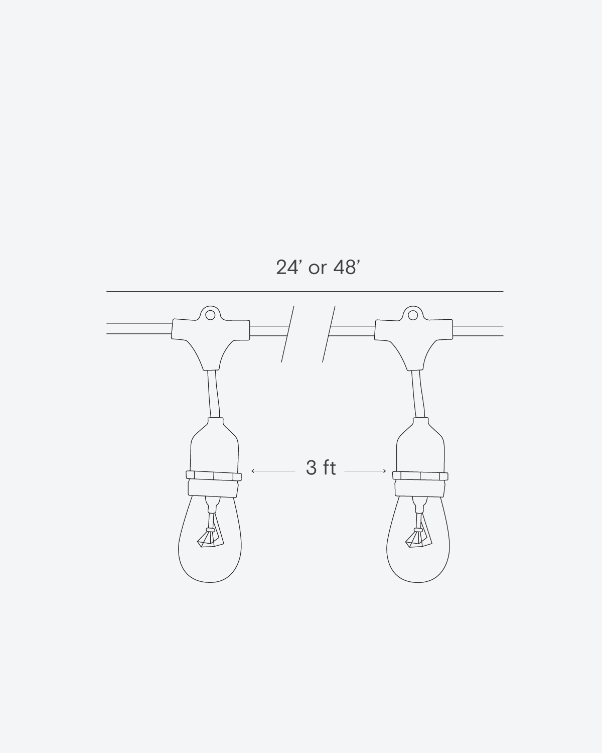 Ambience Incandescent Plug-in String Lights 11W