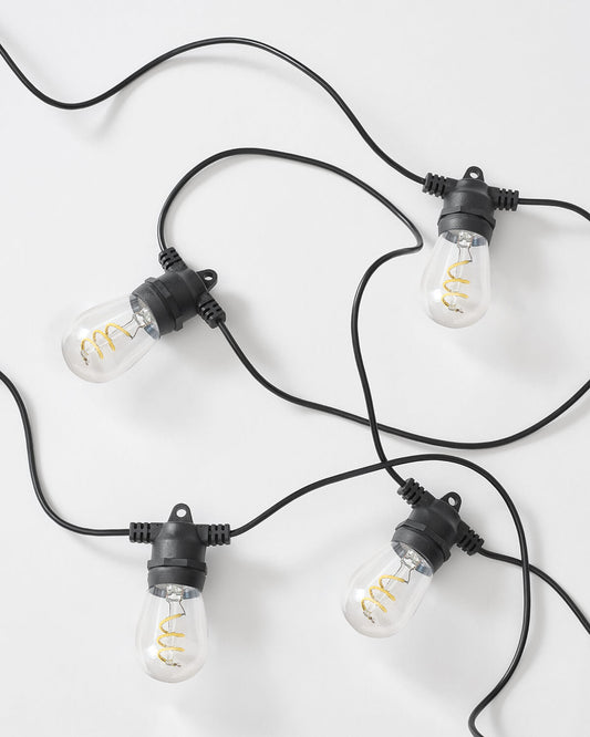 Spiral Solar String Lights